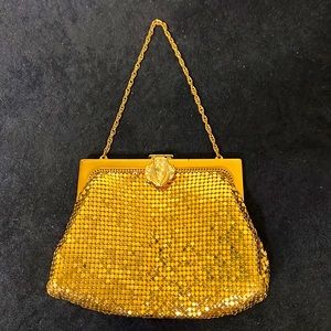 Whiting & Davis Art deco Mesh Metal Designer Evening handbag 1930's